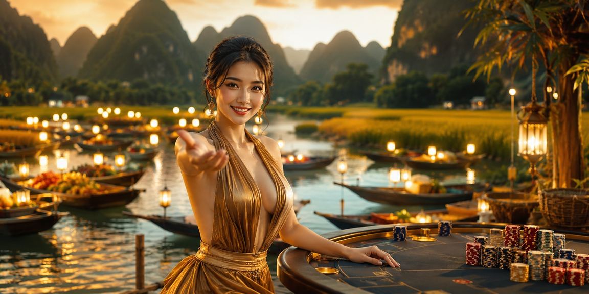 Khung cảnh sòng bạc và người chơi cá cược tại Việt Nam trên nền iz65